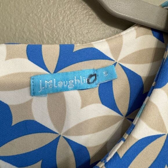 J.Mclaughlin Sophia 3/4 Sleeve Abstract Print Sheath Dress size small - Picture 4 of 6